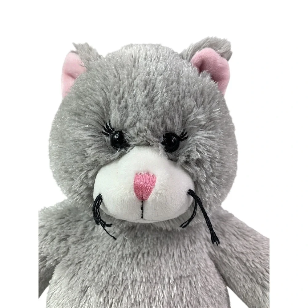 Build A Bear BAB Gray & Pink‎ Kitty Cat Whiskers & Eyelashes 17
